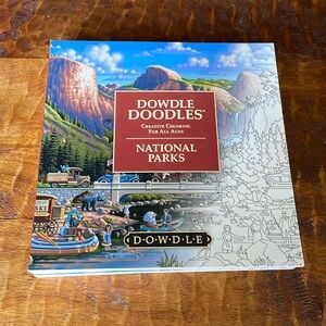 New Dowdle Doodles Folk Art Americana 2016 National Parks Coloring Book